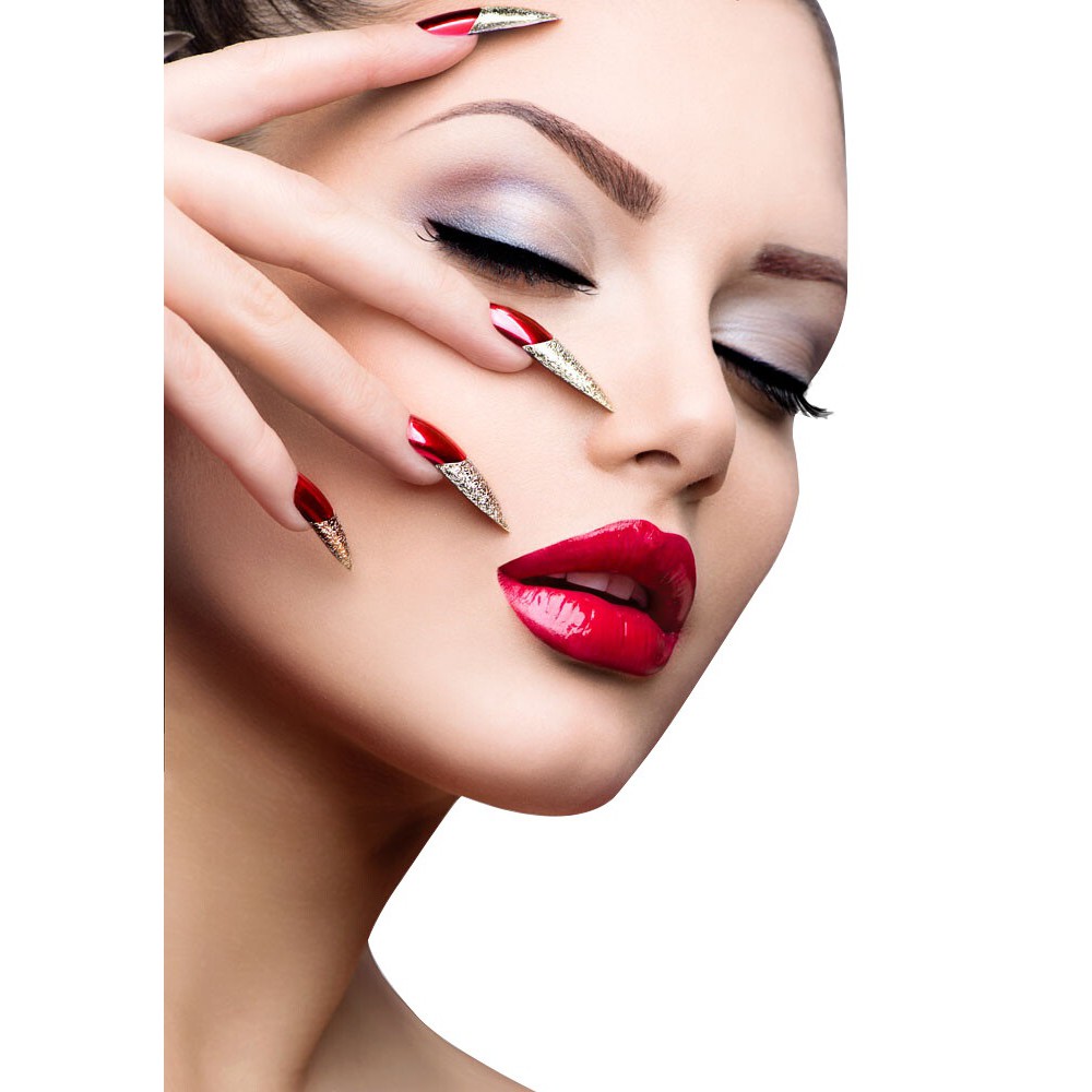 TRANH DÁN KÍNH 2 MẶT TRANG TRÍ SPA, NAIL, PHUN XĂM KT 70-100CM