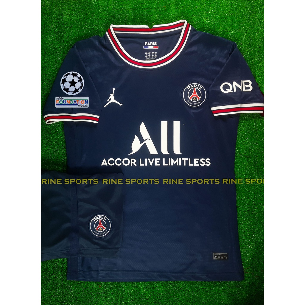 Hàng Thailand Super Bộ Áo bóng đá PSG - Paris Saint Germain 2021/2022 chuẩn thi đấu