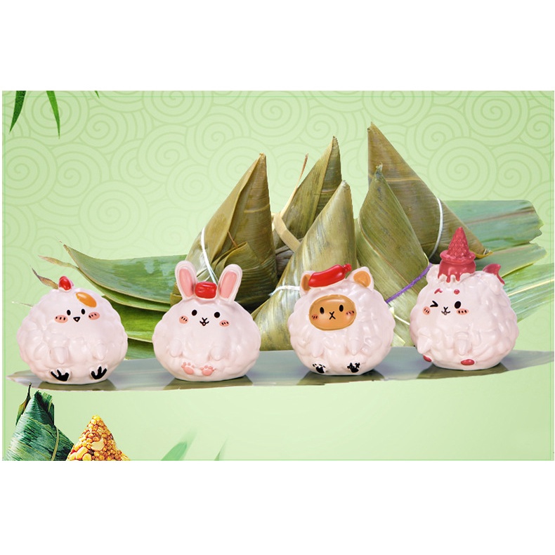 Đồ chơi Mô Hình bánh ú đồ chơi nhập vai bánh ú trưng bày trang trí tết đoan ngọ trang trí bể cá chậu cảnh