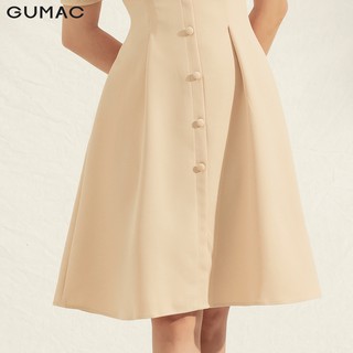Đầm tay phồng cổ lật DA1143 GUMAC