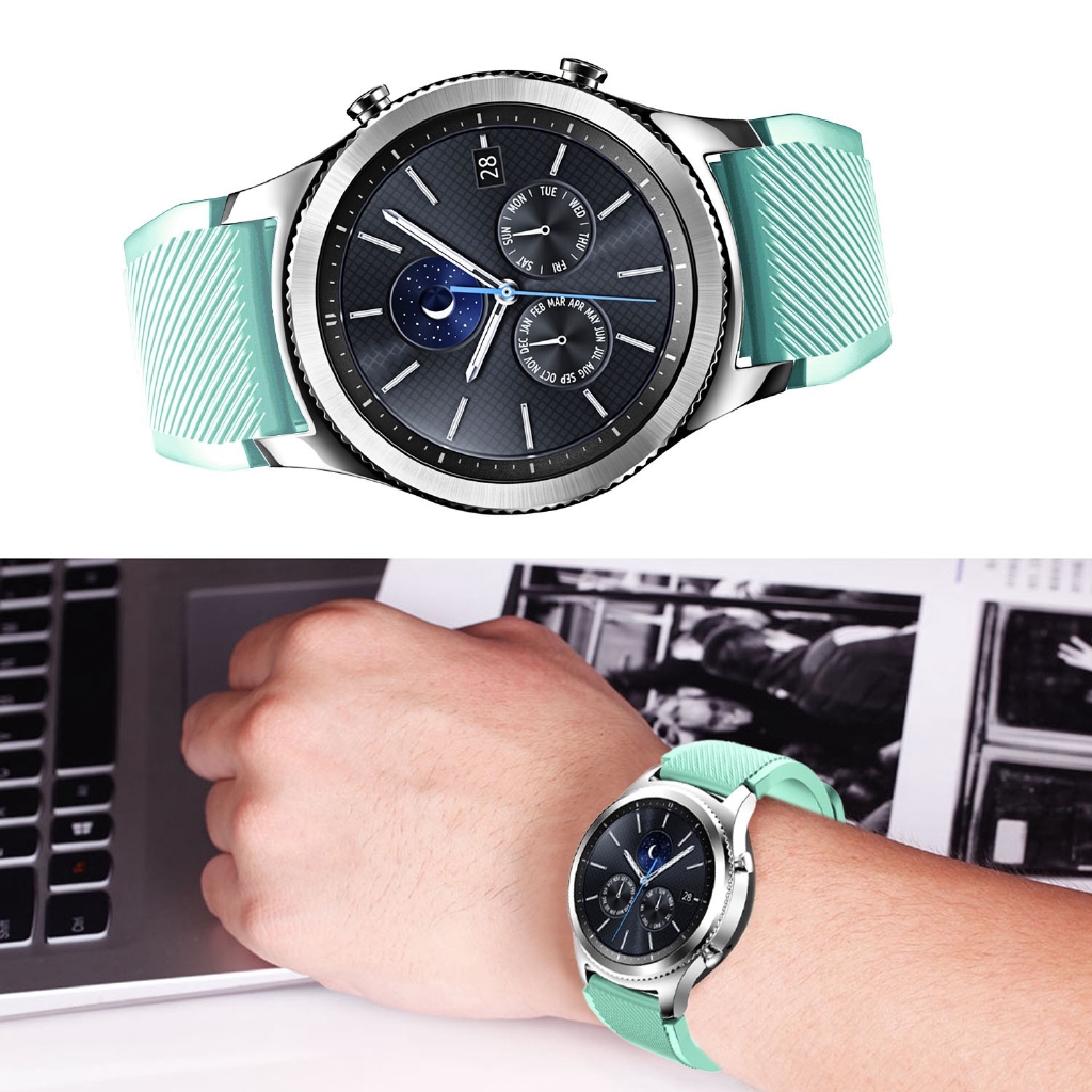 Dây Đeo Silicon Cho Đồng Hồ Thông Minh Samsung Gear S 3 Frontier / Classic