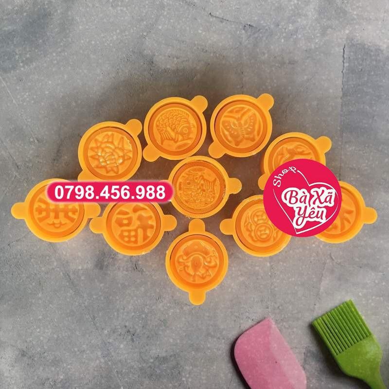 Set 10 Khuôn bánh in bánh đậu xanh nhỏ - BX1272