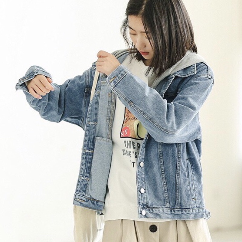 DENIM JACKET KÈM NÓN