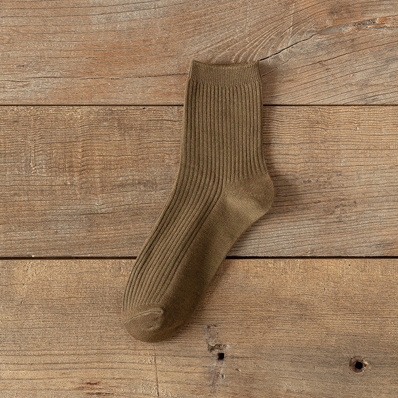 Vớ WAFNHA D533 cotton màu trơn trẻ trung thời trang