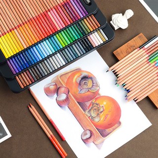 Chì màu khô gốc dầu Marco Renoir 120 màu hộp thiếc hàng chính hãng