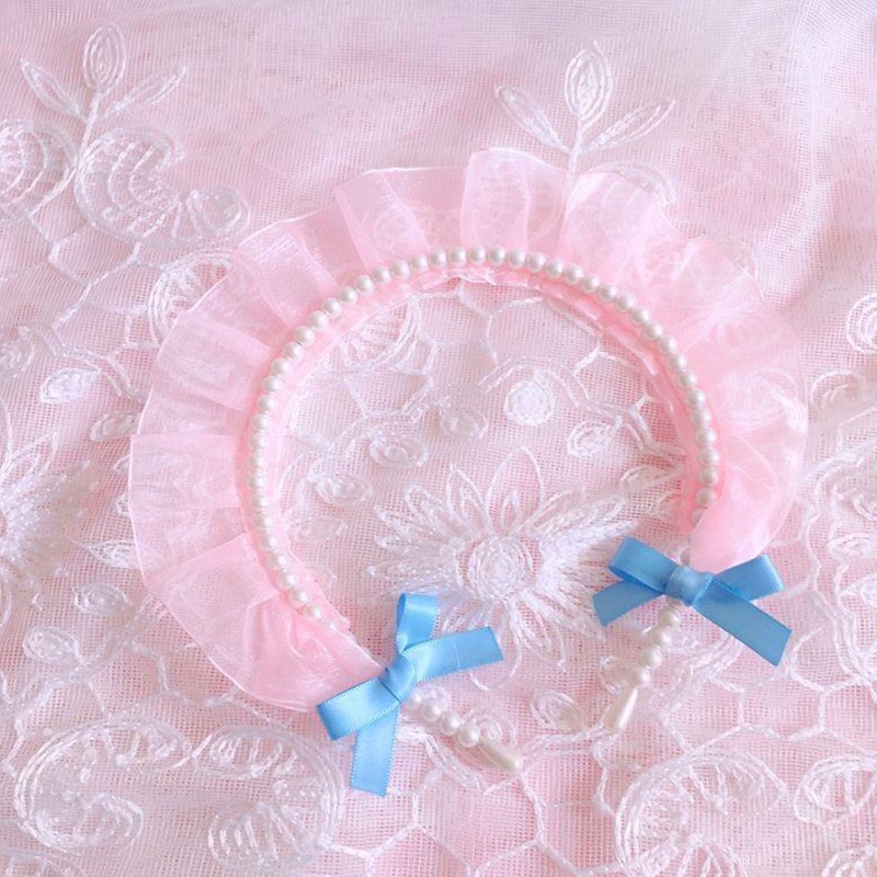 Băng Đô Cài Tóc Đính Ngọc Trai Phong Cách Lolita Dành Cho Nữ