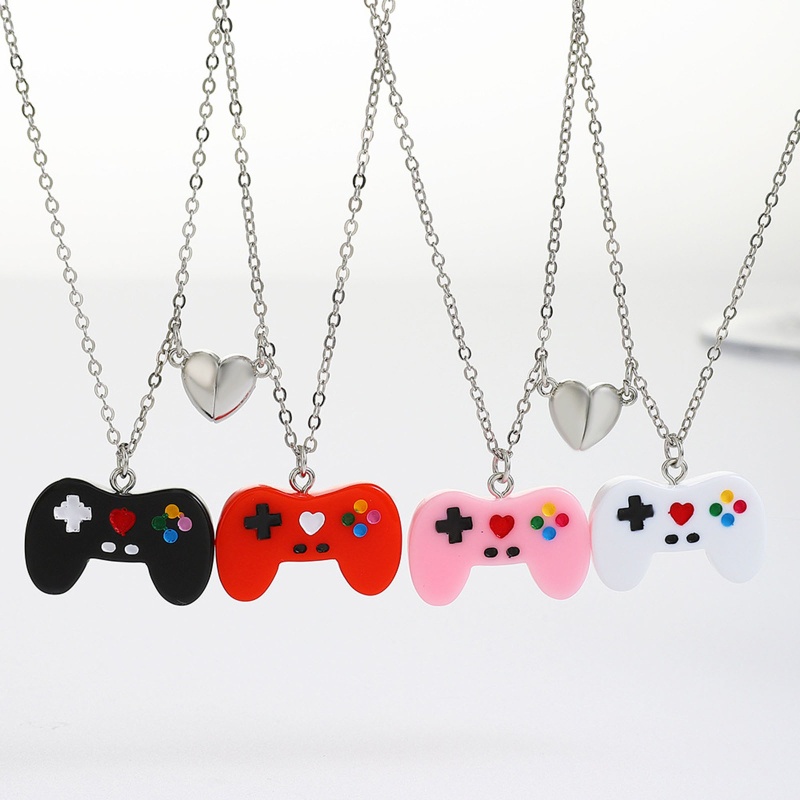 1 Cặp Vòng cổ Mặt Máy Chơi Game Cầm Tay Phong Cách Hip Hop Đường Phố