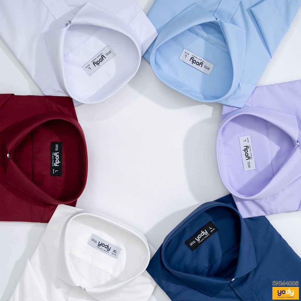 Áo Sơ mi Nam YODY chất liệu lụa nến chống nhăn SNM4005 | BigBuy360 - bigbuy360.vn