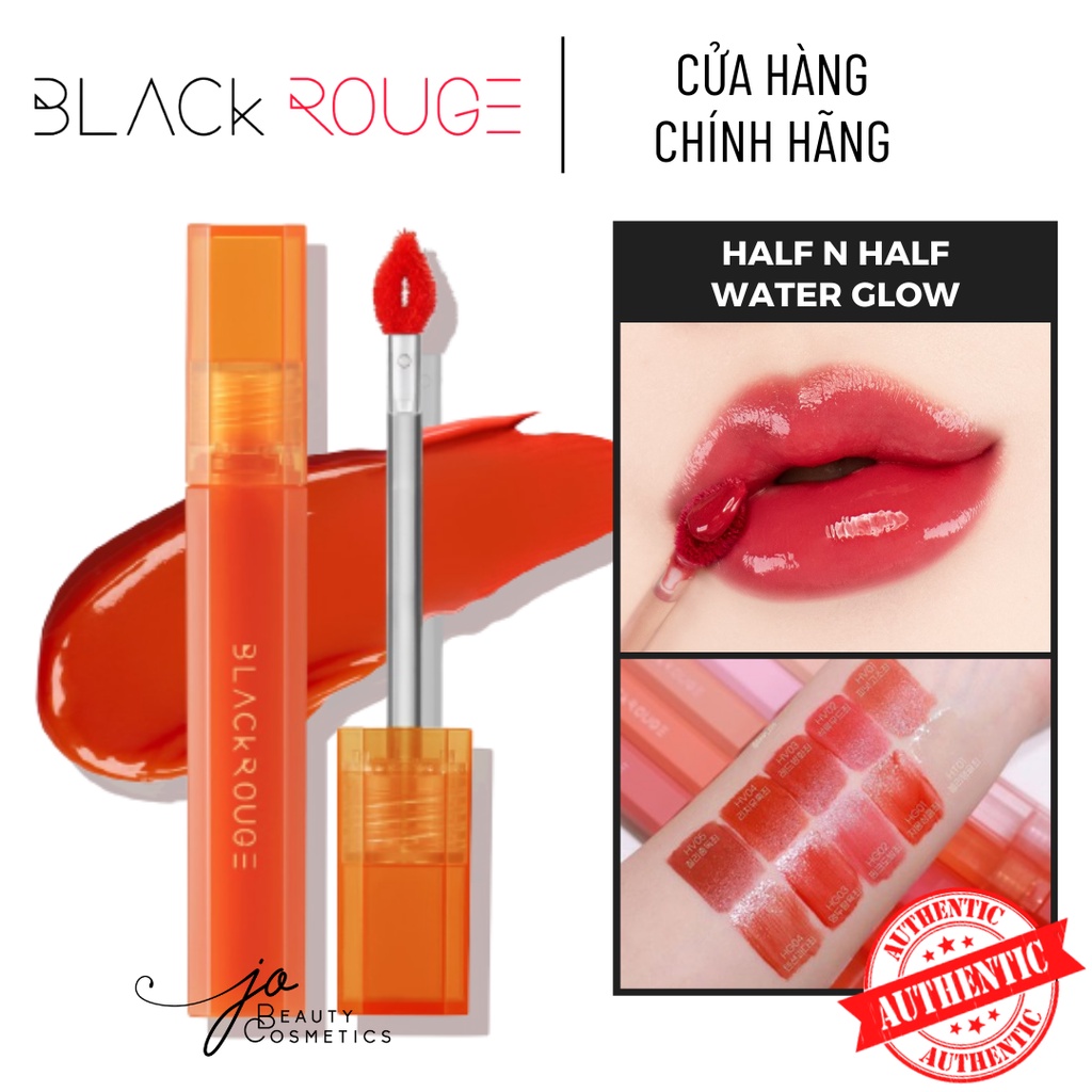 Son tint bóng Black Rouge✨CHÍNH HÃNG✨Half N Half Water Glow