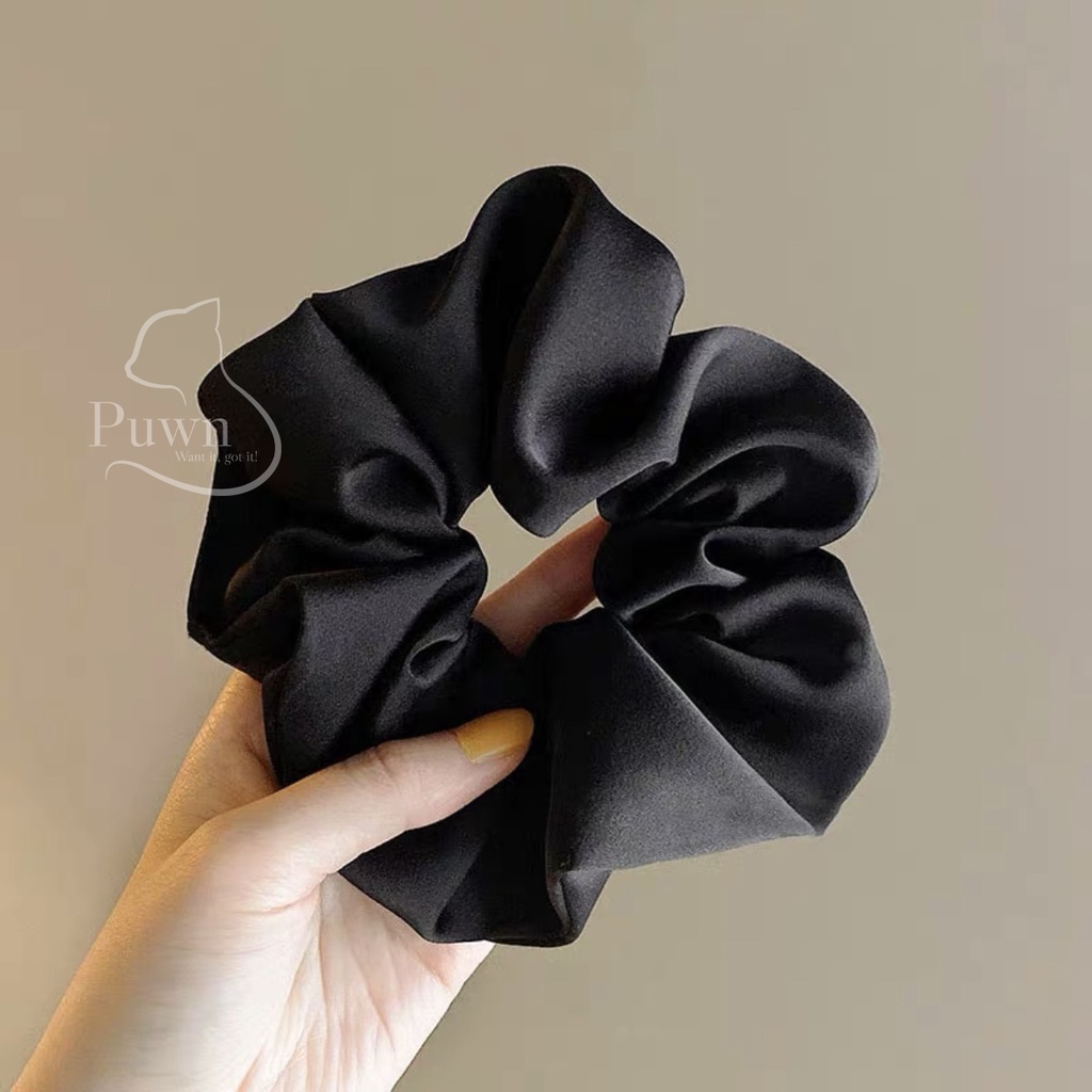 Dây buộc tóc Scrunchies lụa Handmade mềm mại xinh xắn Puwn Shop