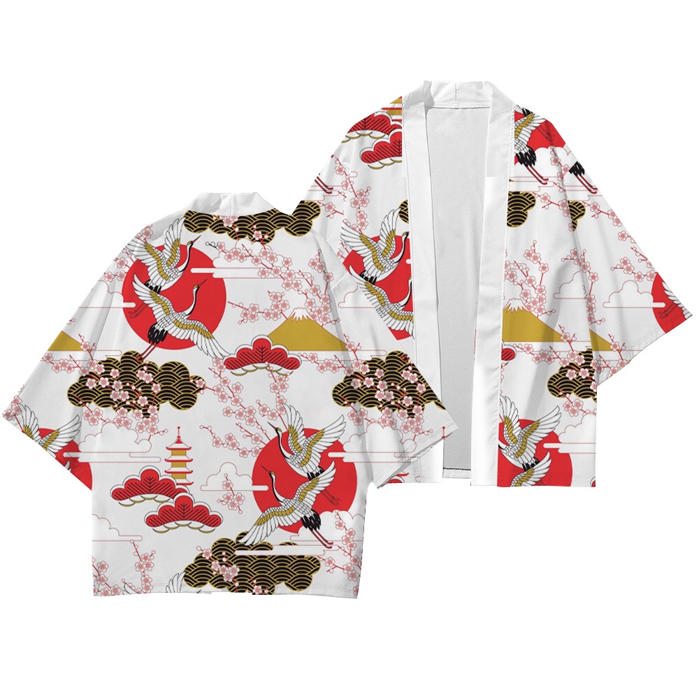 Áo Choàng Tắm Tay Lỡ 3 / 4 Phong Cách Kimono Thời Trang Mùa Hè Quyến Rũ Cho Nam