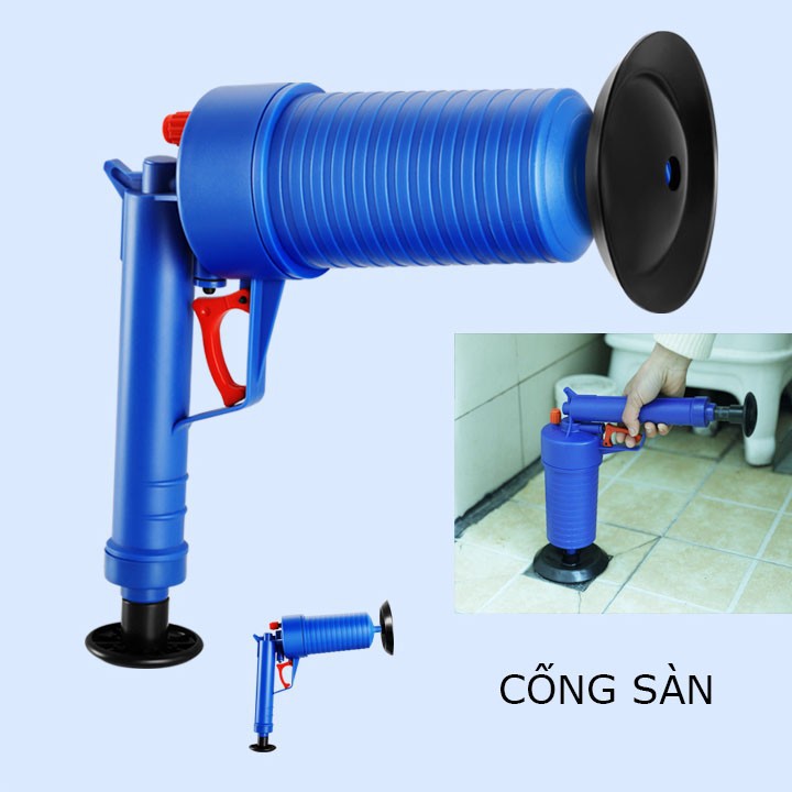 Súng Thông Hơi , Dụng Cụ Thông Tắc Bồn Cầu ,Thông Tắc Cống Cực Mạnh