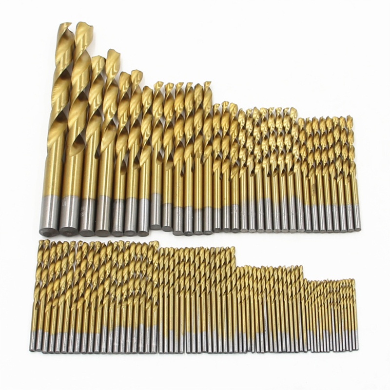 Bộ 99 Mũi Khoan Xoắn 1.5mm-10mm Mạ Titan Cao Cấp