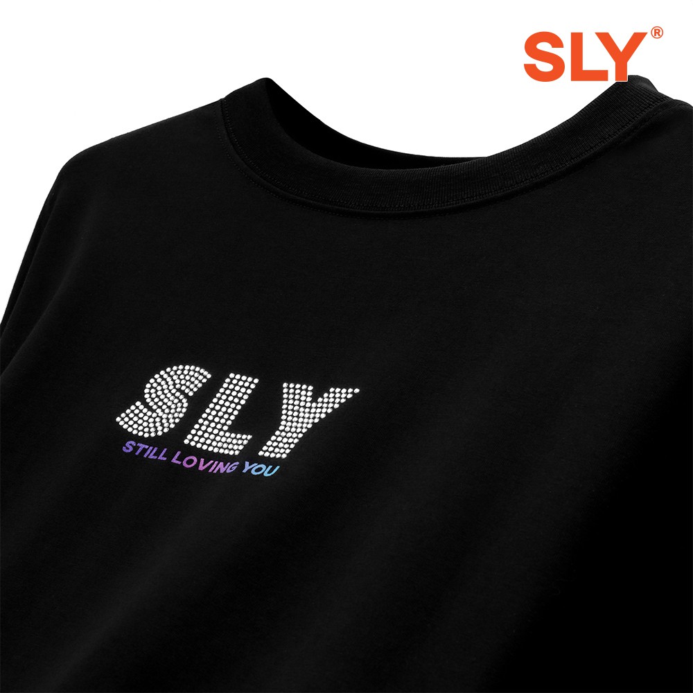 Áo Thun SLY Đính Đá Logo - màu Đen | BigBuy360 - bigbuy360.vn