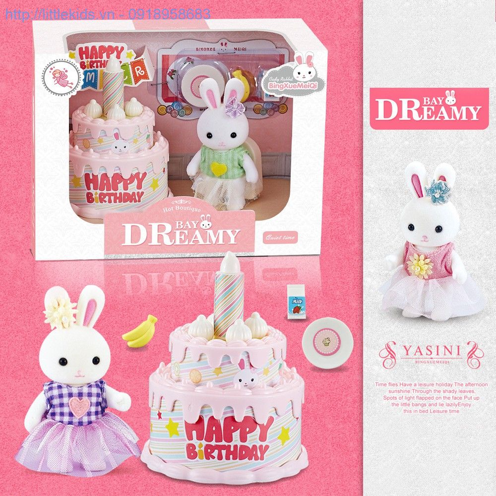 Comb Bộ Búp Bê Nhà Thỏ Mini Quiet Time YASINI - No.6621