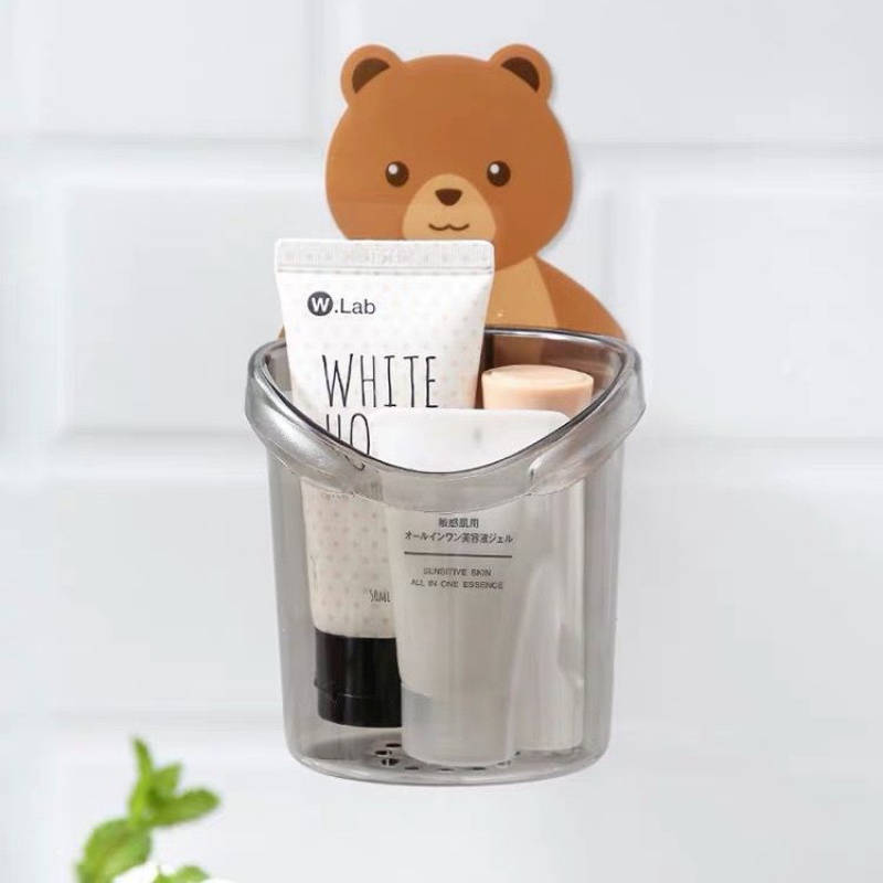 Giá Đỡ Bàn Chải Đánh Răng Gắn Tường Hình Gấu Dễ Thương
