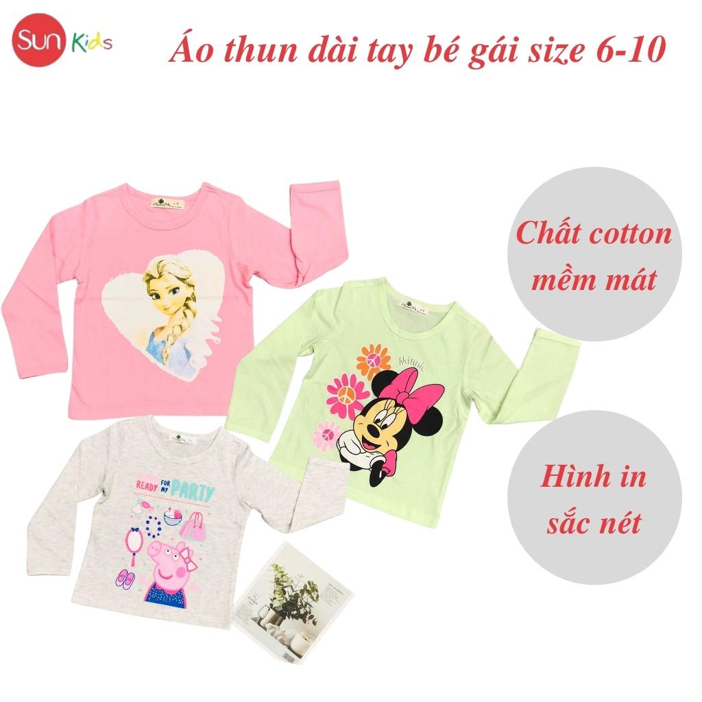 Áo dài cho bé gái, áo thu đông bé gái, áo thu đông cho bé, size 6-10 tuổi - SUNKIDS