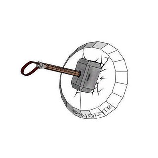 Mô hình giấy _ Búa Thor