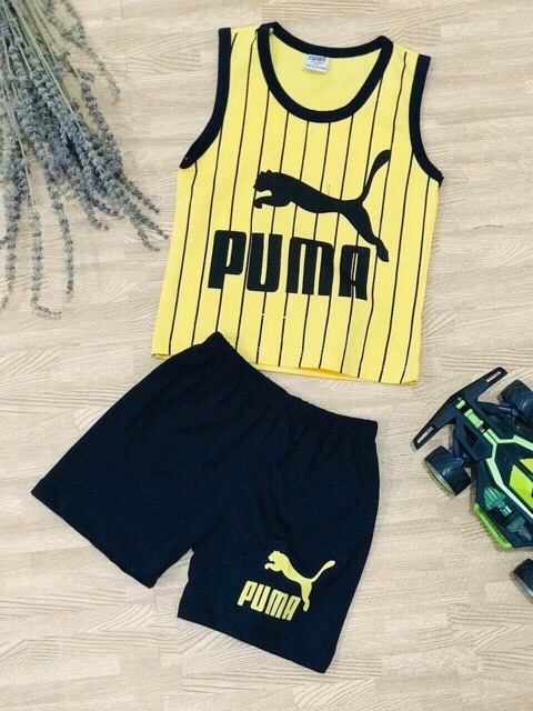 Bộ ba lỗ bé trai thể thao Puma - bộ sát nách bé trai đồ bộ trẻ em