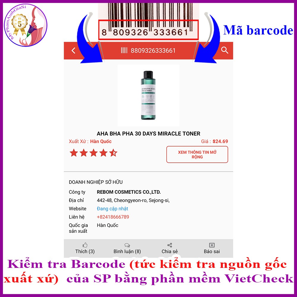 NƯỚC HOA HỒNG NGĂN NGỪA MỤN AHA-BHA-PHA 30DAYS MIRACLE TONER