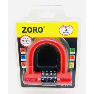 Ổ khóa zoro 4 số chữ u