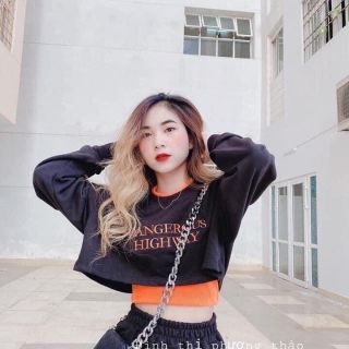 Set 2 áo croptop tay dài (kèm hình thật)