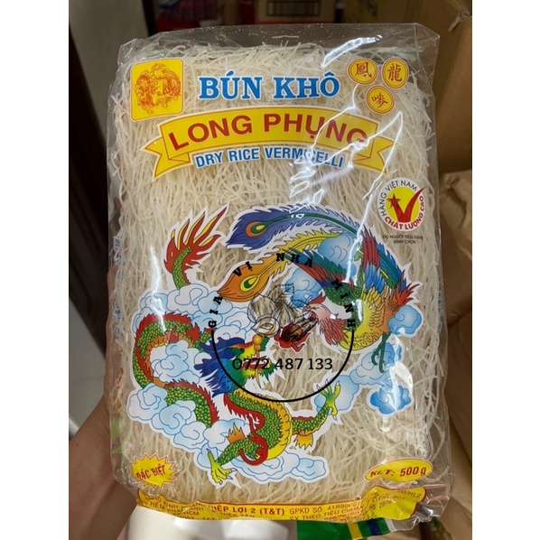 BÚN GẠO KHÔ LONG PHỤNG 500GR