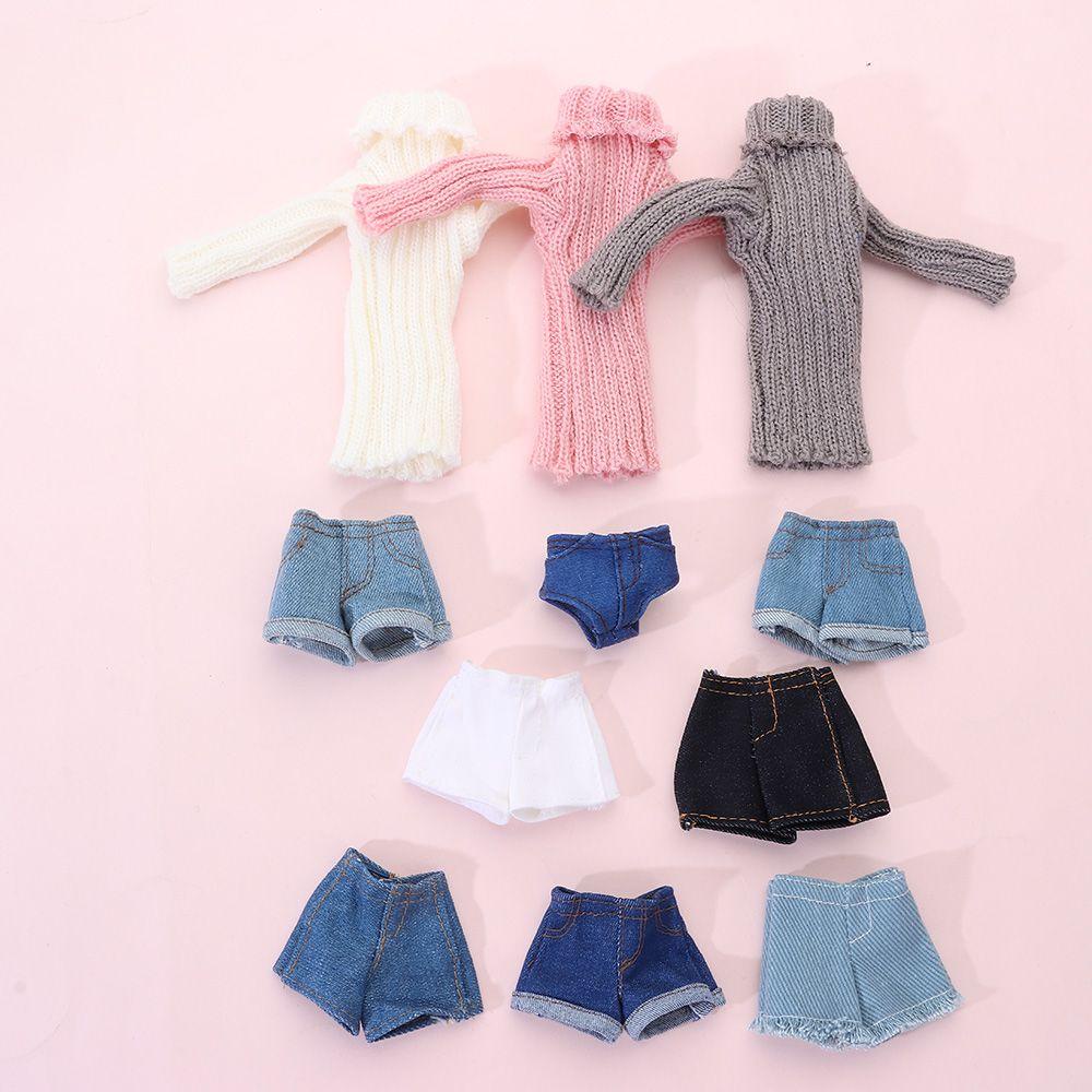 Áo Sweater Dệt Kim Thủ Công Mini Nhiều Màu Sắc Dễ Thương Cho Bé Gái