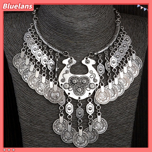 Dây chuyền hợp kim đính trang trí hình đồng xu Bohemia