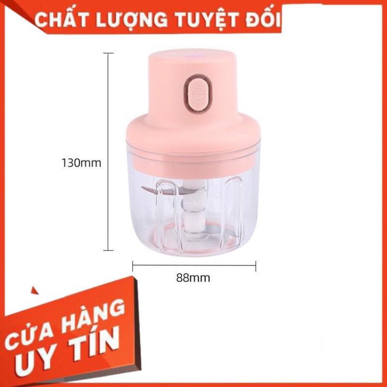 Sale Sốc -  Máy xay tỏi ớt, thịt mini tự động loại xạc pin. . Siroshop.