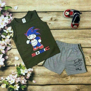 Sét bộ bé trai chất cotton 4 chiều