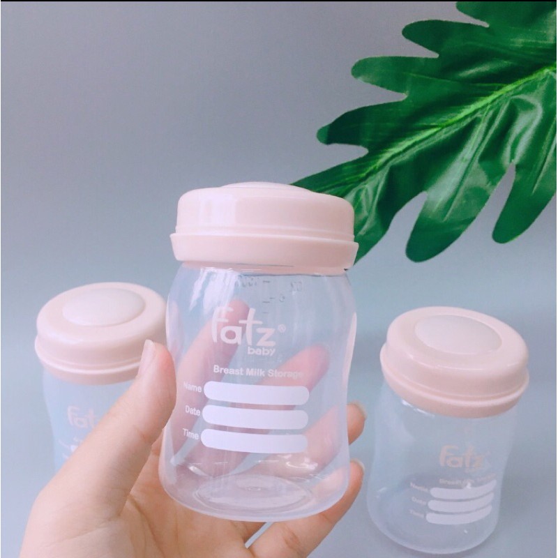 Bộ 3 Bình trữ sữa mẹ cổ rộng 150ml Fatz baby FB0120N