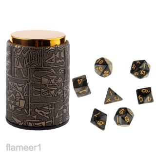 [Flameer1] 7 chiếc Xúc xắc đa diện cho xúc xắc rồng và xúc xắc RPG Cốc xúc xắc tốt nhất