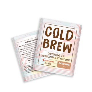 Cà phê pha Cold brew Light Coffee đắng ít - túi 40gr