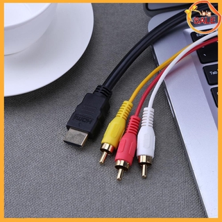 Cáp âm thanh chuyển cổng HDMI sang 3 đầu RCA AV cho hộp tivi thông minh