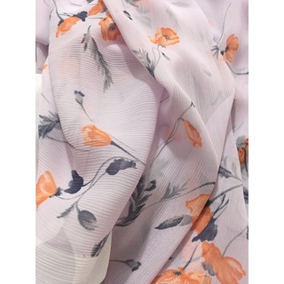 Voan gân/ chiffon gân