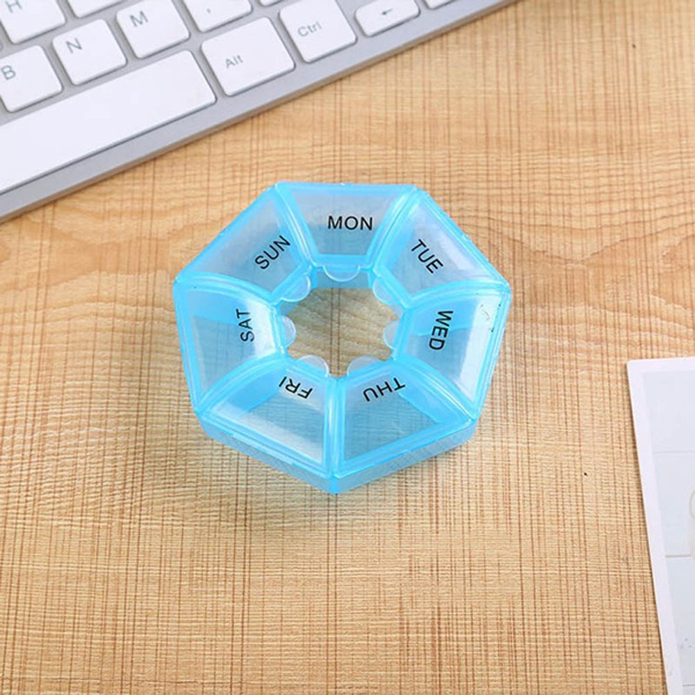 Hộp đựng thuốc viên 7 ngày nhiều màu sắc tùy chọn tiện lợi dành cho đi du lịch