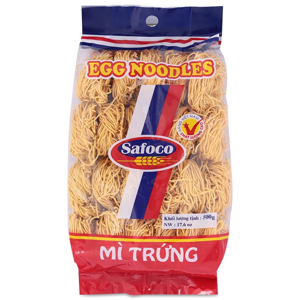 Mì Trứng Safoco Sợi Nhỏ Gói 500G