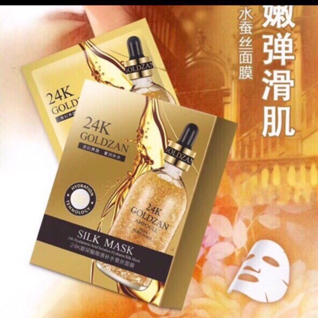 Mặt nạ lụa 24k Goldzan cao cấp Có hàng