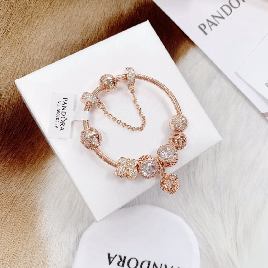 Pandora Dây Chuyền Chuỗi Hạt + Hộp Đựng 2021 Assa0215631