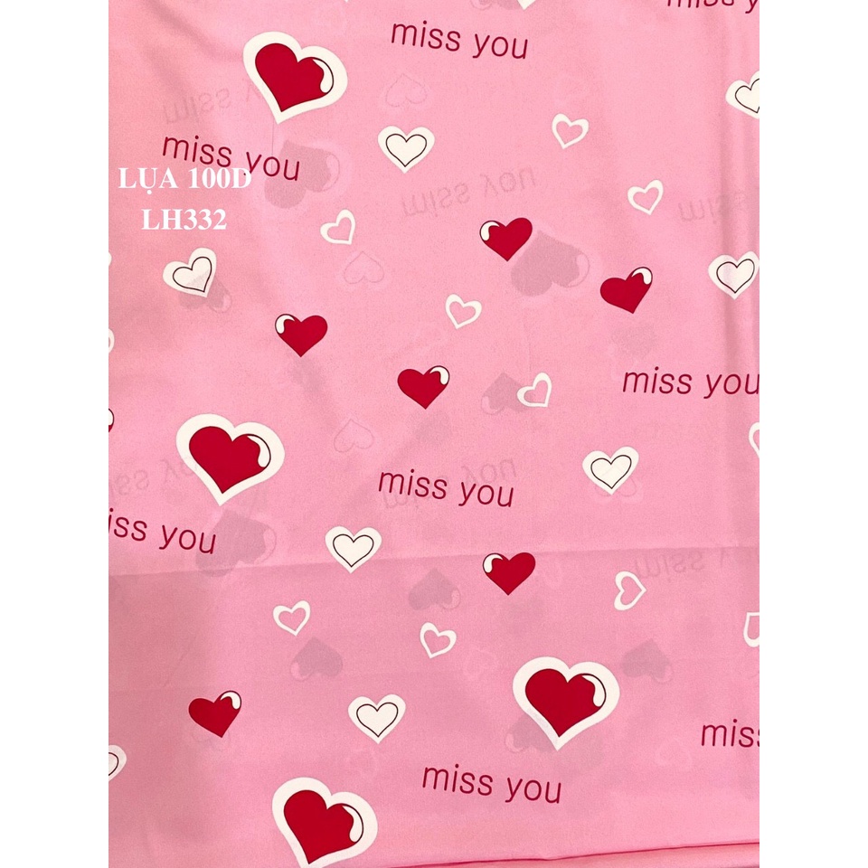 VẢI LỤA 100D LẬP THỂ - MAY ĐỒ BỘ MẶC NHÀ PIJAMA - 1 MÉT X 1M5