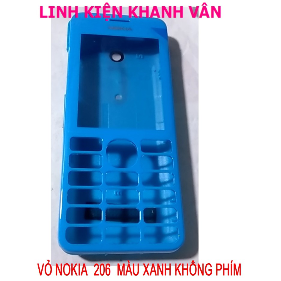 VỎ NOKIA 206  MÀU XANH  KHÔNG PHÍM