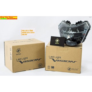 HỆ THỐNG ĐÈN PHA LED 2 TẦNG XE HONDA VISION 2014-2019 CHÍNH HÃNG ZHIPAT