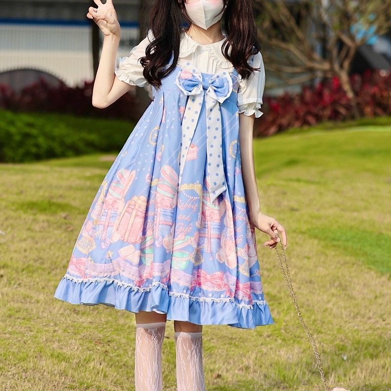 Đầm Lolita Hai Dây Xinh Xắn Dễ Thương Dành Cho Nữ