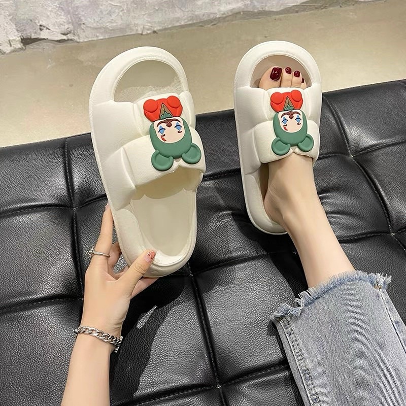 Dép Lê Cute, Siêu Dễ Thương Có Gắn Hoa Và Sticker Ngộ Nghĩnh