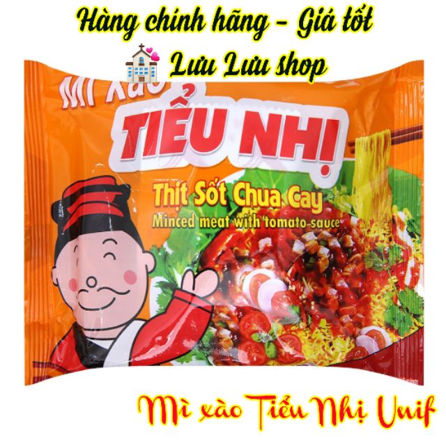 Mì xào Tiểu Nhị Unif thịt sốt chua cay