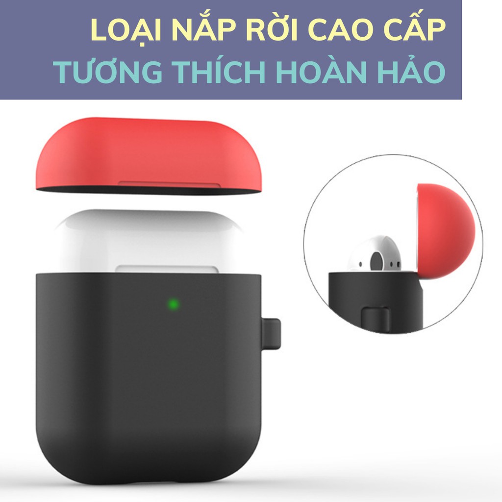 [Airpods 1/2] Ốp Airpods màu Pastel chống bẩn cao cấp thế hệ mới 2021, bảo vệ hoàn hảo cho Airpod 1/2