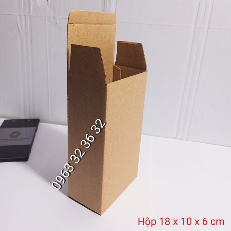18 x 10 x 6 cm - 1 Hộp carton nắp gập 18 x 10 x 6 cm