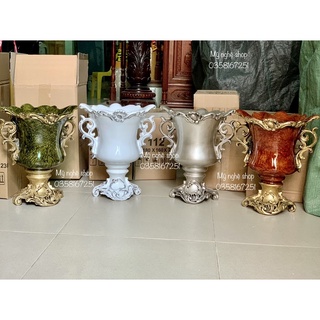Cúp số 4 Bình hoa composite ib chọn màu