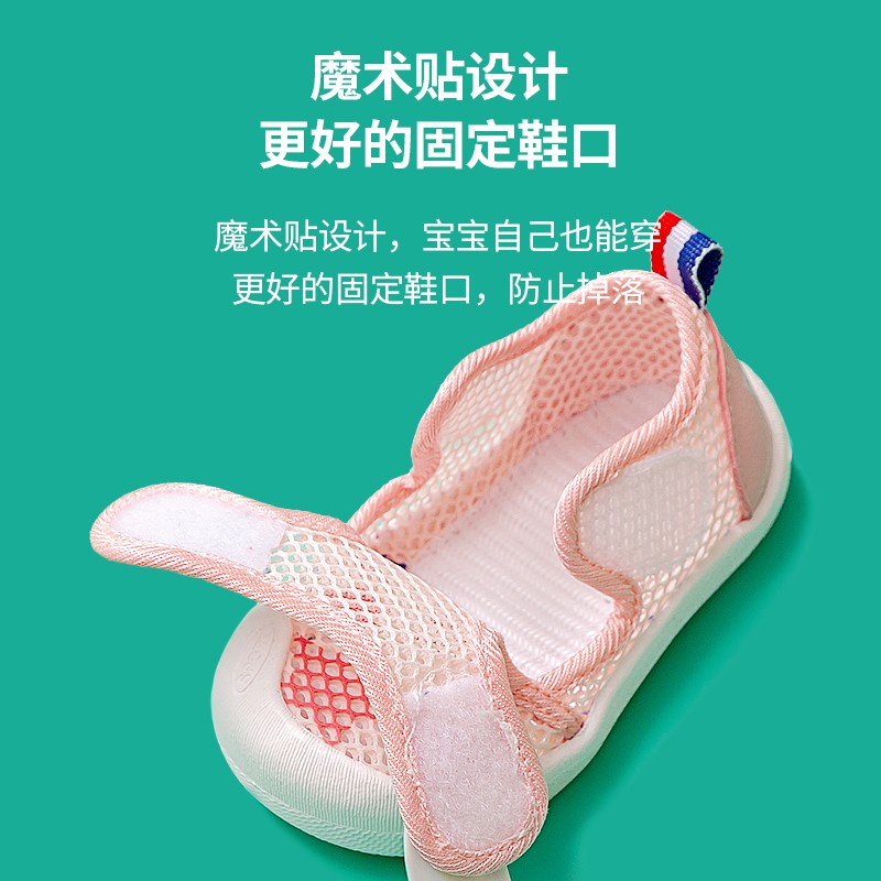 Giày đi biển CHEERFUL MARIO có quai ngang thiết kế chống trượt họa tiết hoạt hình cho trẻ em 2022 mới